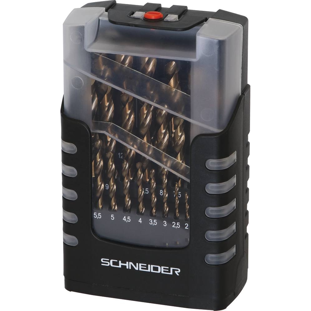 Coffret PVC de 25 forets métaux HSS 5% cobalt taillés meulés de 1 à 13mm SCHNEIDER ELECTRO - 50605