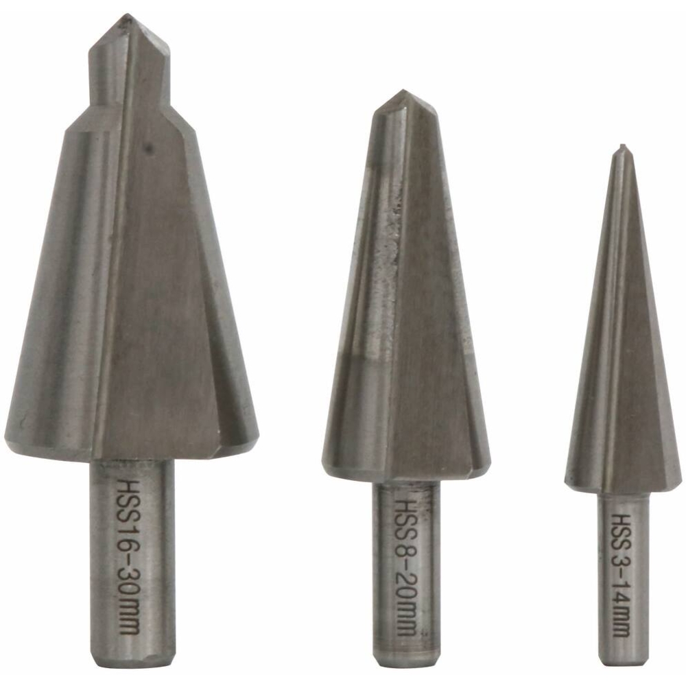 Foret conique sur tige de 6/8/10mm 14 à 30mm - coffret de 3 pcs SCHNEIDER ELECTRO - 50607
