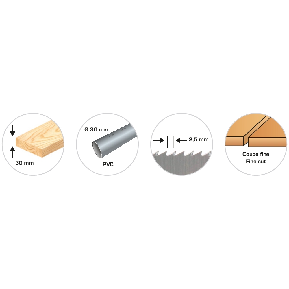 Lame de scie sauteuse 75mm bois/pvc - lot de 5 pcs SCHNEIDER ELECTRO - 50750