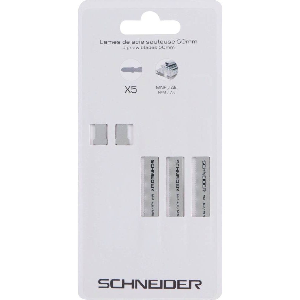 Lame de scie sauteuse 50mm alu/metaux non ferreux - lot de 5 pcs SCHNEIDER ELECTRO - 50755