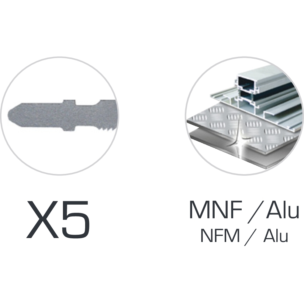 Lame de scie sauteuse 50mm alu/metaux non ferreux - lot de 5 pcs SCHNEIDER ELECTRO - 50755