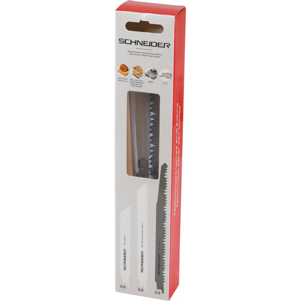 Lame de scie sabre bois/métal/plastique - lot de 12 pcs SCHNEIDER ELECTRO - 50762