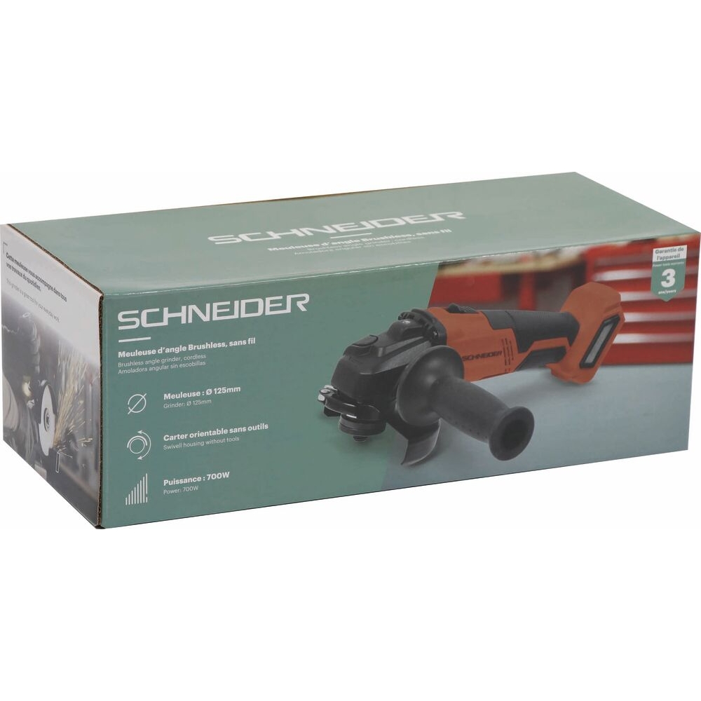 Meuleuse d'angle brushless 125mm 20V SCHNEIDER ELECTRO - 50883