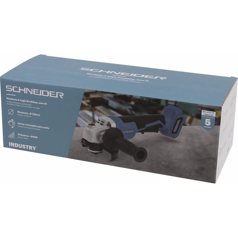 Meuleuse d'angle brushless 20V 125mm SCHNEIDER ELECTRO - 50976