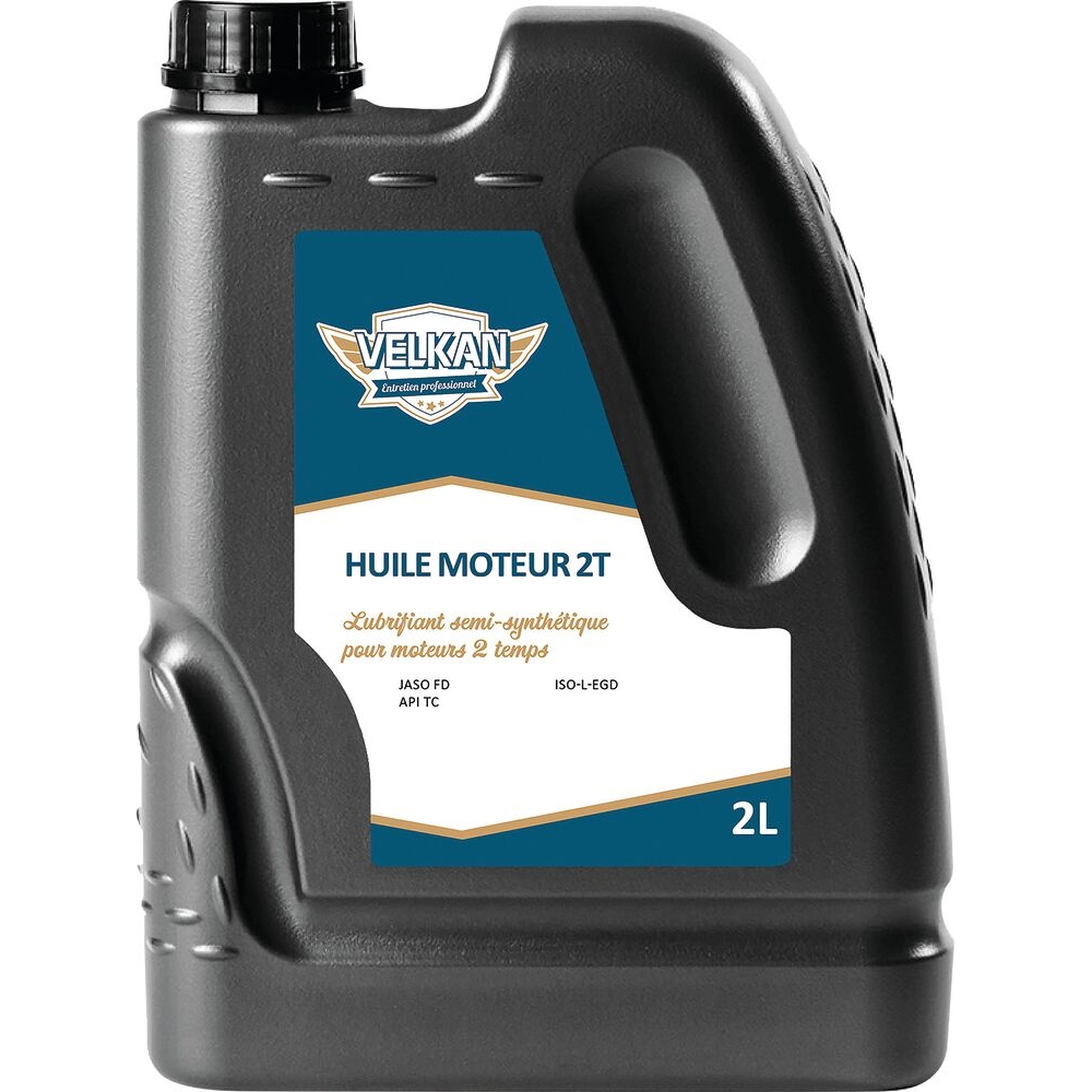 Huile pour moteur 2 temps - bidon de 2L VELKAN - 51050