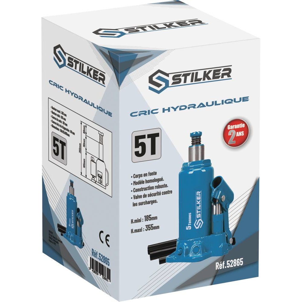 Cric bouteille hydraulique 5T STILKER - 52865