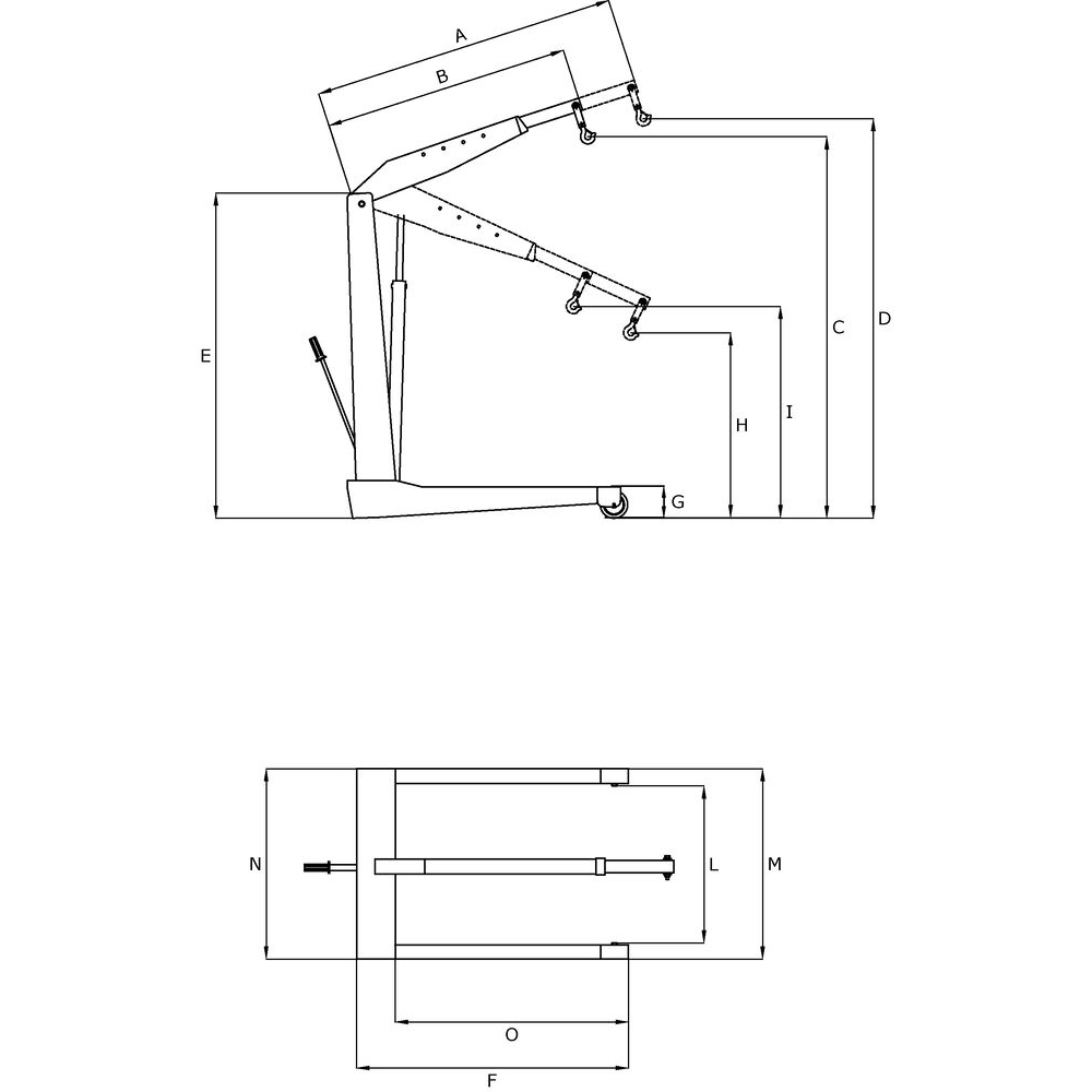 Grue d'atelier fixe 3T OMCN - 53023