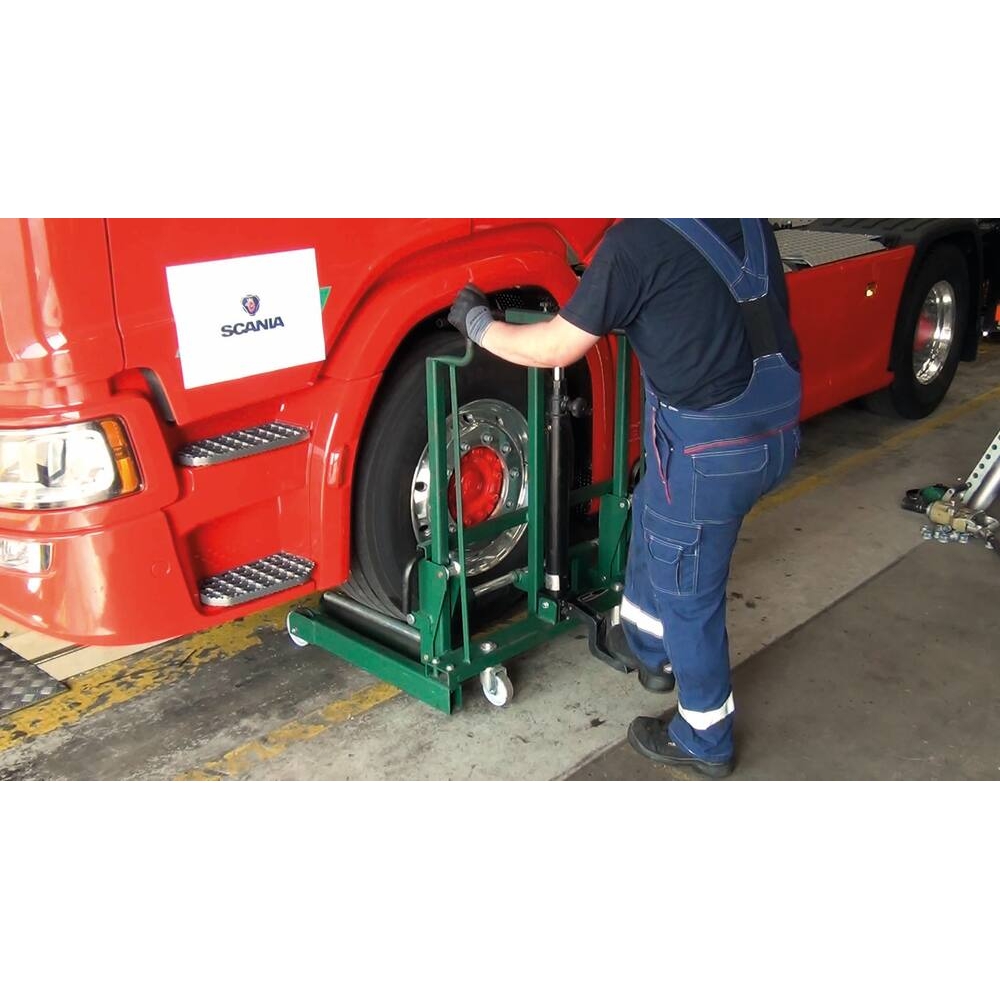 Chariot 2 rouleaux pour roues camions et bus max 500kg COMPAC - 53050