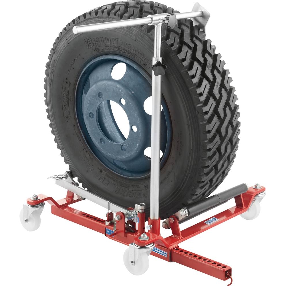 Chariot hydraulique mobile pour roues PL max 200kg OMCN - 53070