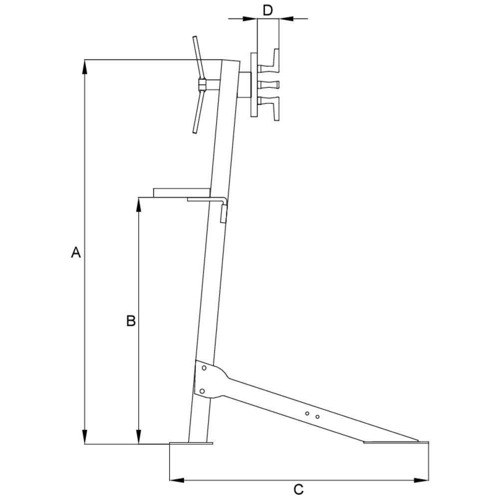 Support 300kg pour moteur OMCN - 53102