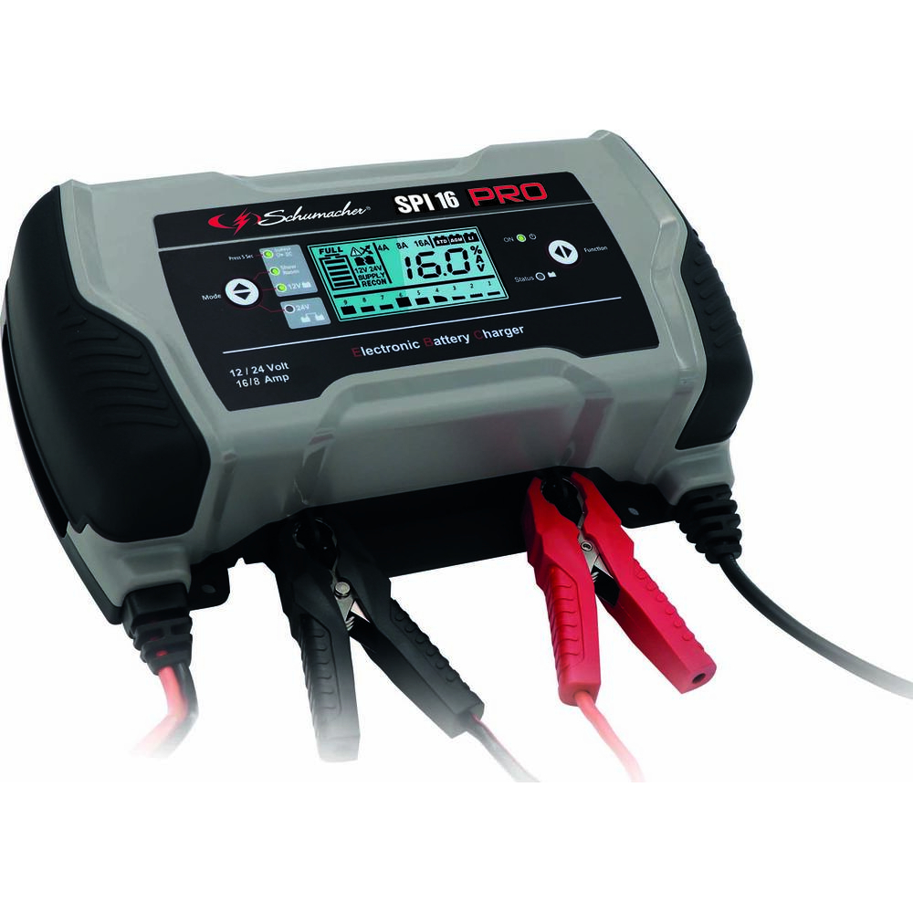 Chargeur de batterie automatique 12V/24V-16A/8A SPI 16 PRO SCHUMACHER - 54066