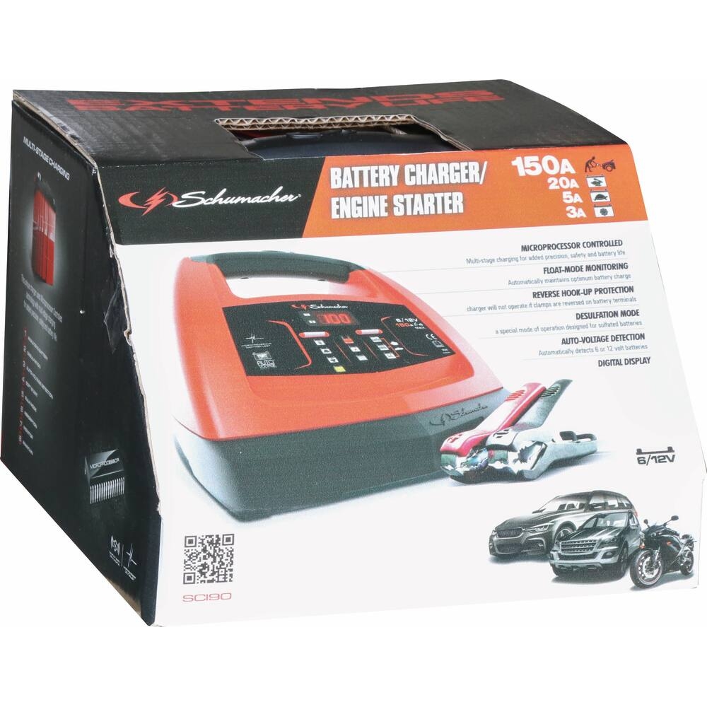 Chargeur démarreur automatique 6/12V - SCI 90 SCHUMACHER - 54070