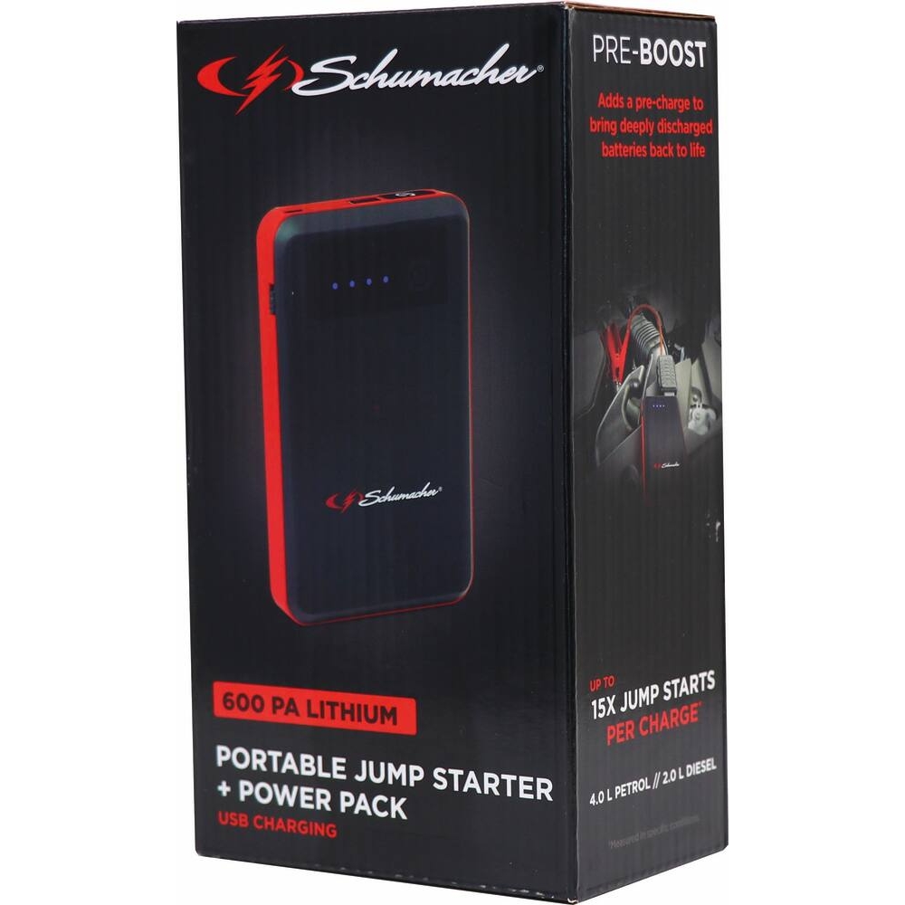 Booster 12V 600A avec power bank 6500mAh SCHUMACHER - 54083