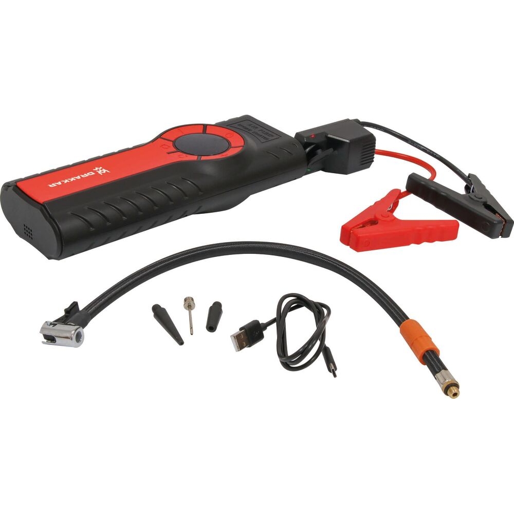 Booster 12V 1200A avec power bank 12000mAh et gonfleur DRAKKAR EQUIPEMENT - 54220