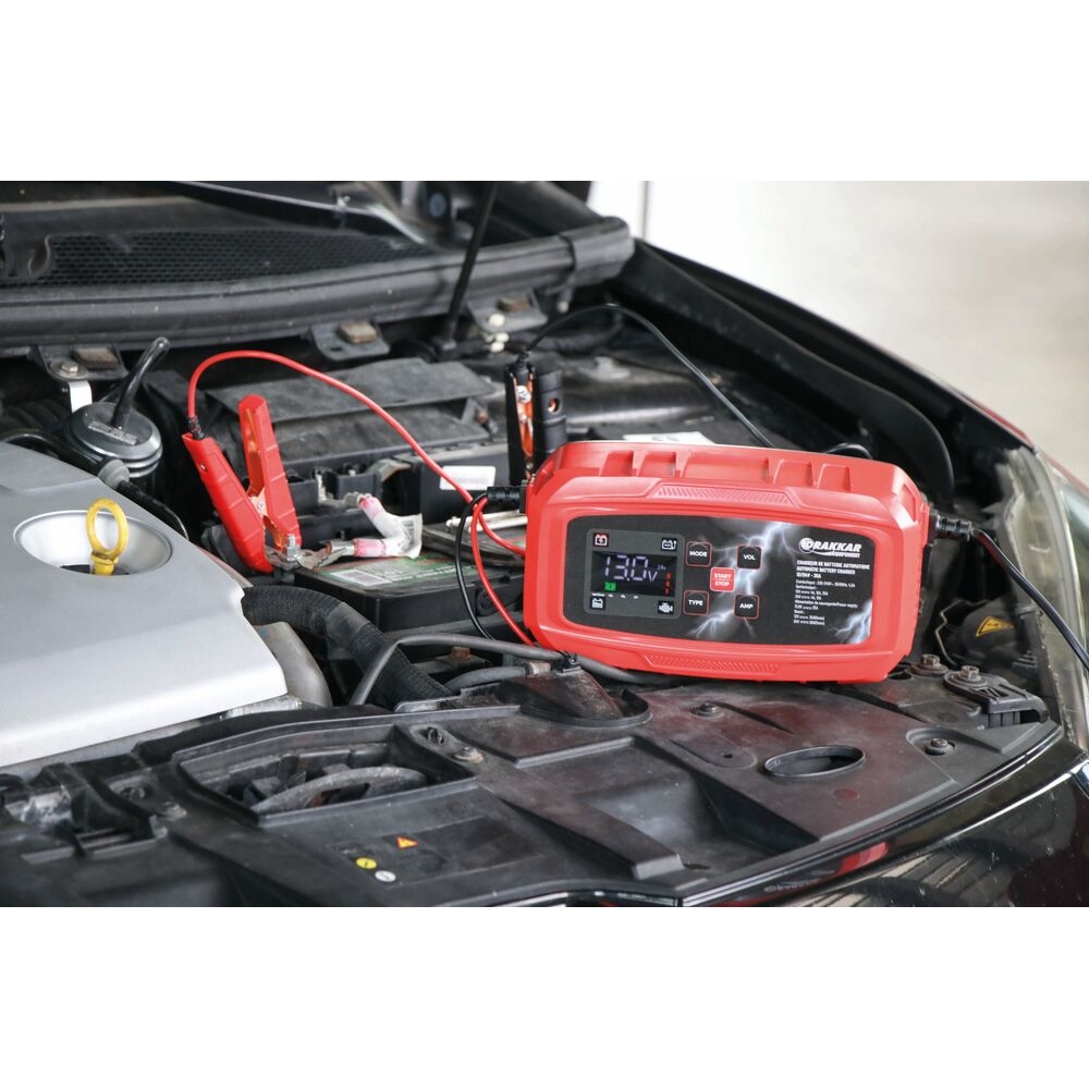 Chargeur de batterie automatique 12/24V 24A DRAKKAR - 54244