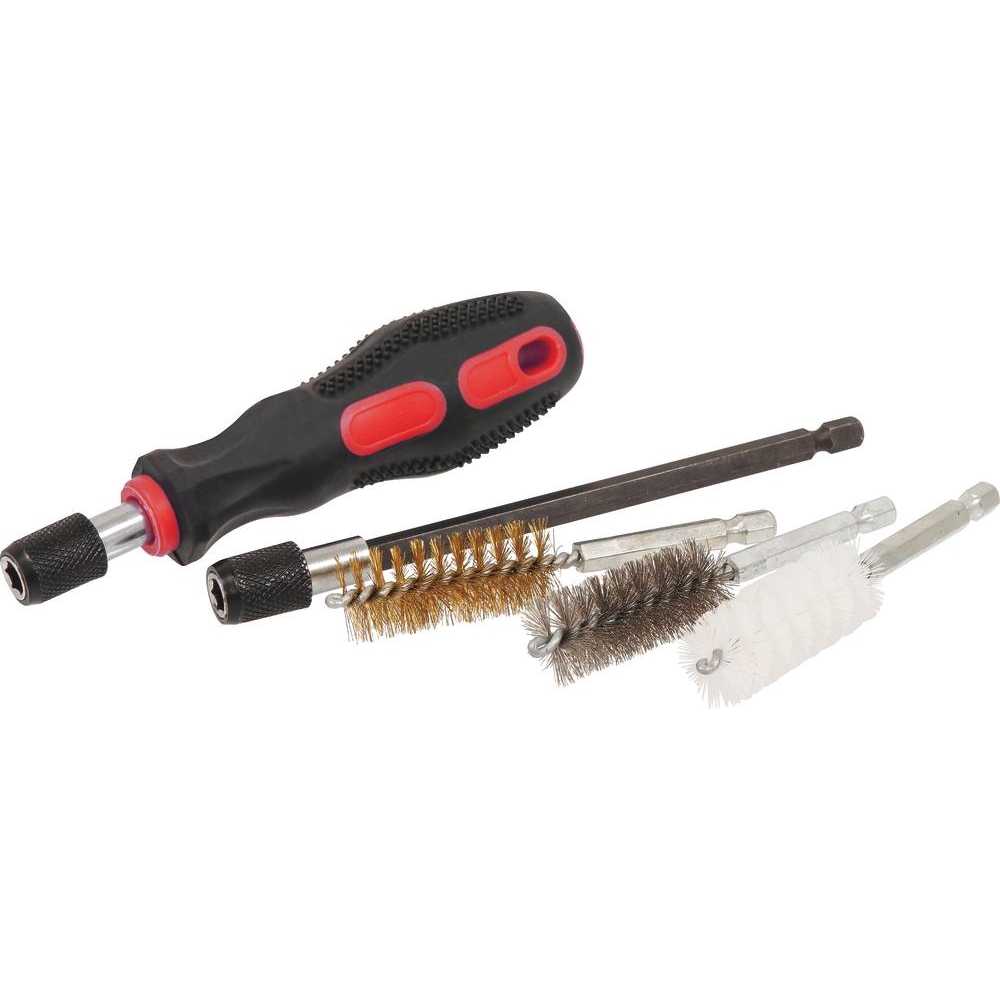 Brosse goupillon inox-nylon-laiton - coffret de 38 pcs DRAKKAR TOOLS - 55500