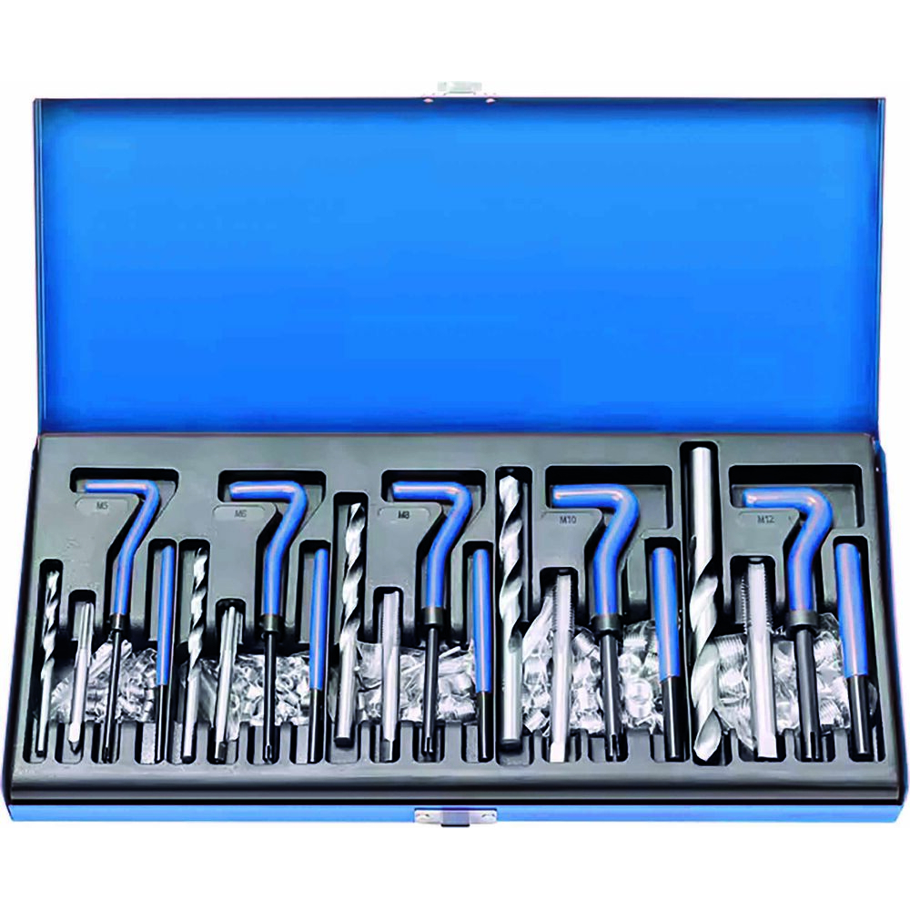 RÉPARATION DE FILETAGE M5 À M12 - COFFRET DE 131 PCS - STILKER - 55670