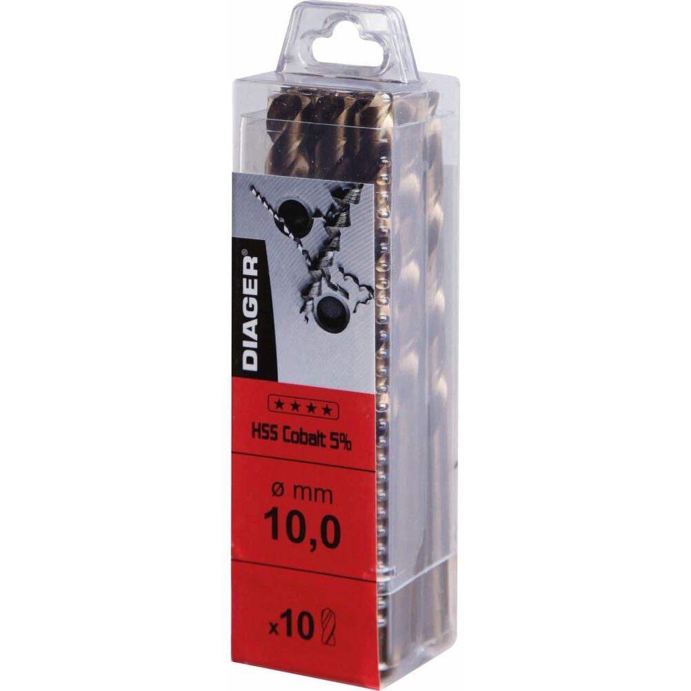 Foret à métaux HSS 5% cobalt Ø10,5mm - de 1 pcs DIAGER - 55751
