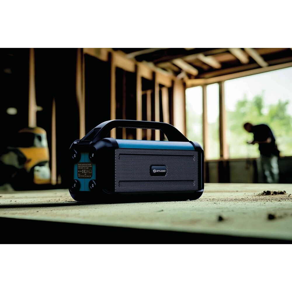 Enceinte de chantier portative bluetooth à batterie ou secteur STILKER - 55875