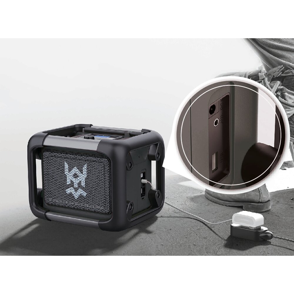 Enceinte de chantier radio/BLUETOOTH portative à batterie ou secteur DRAKKAR EQUIPEMENT - 55900