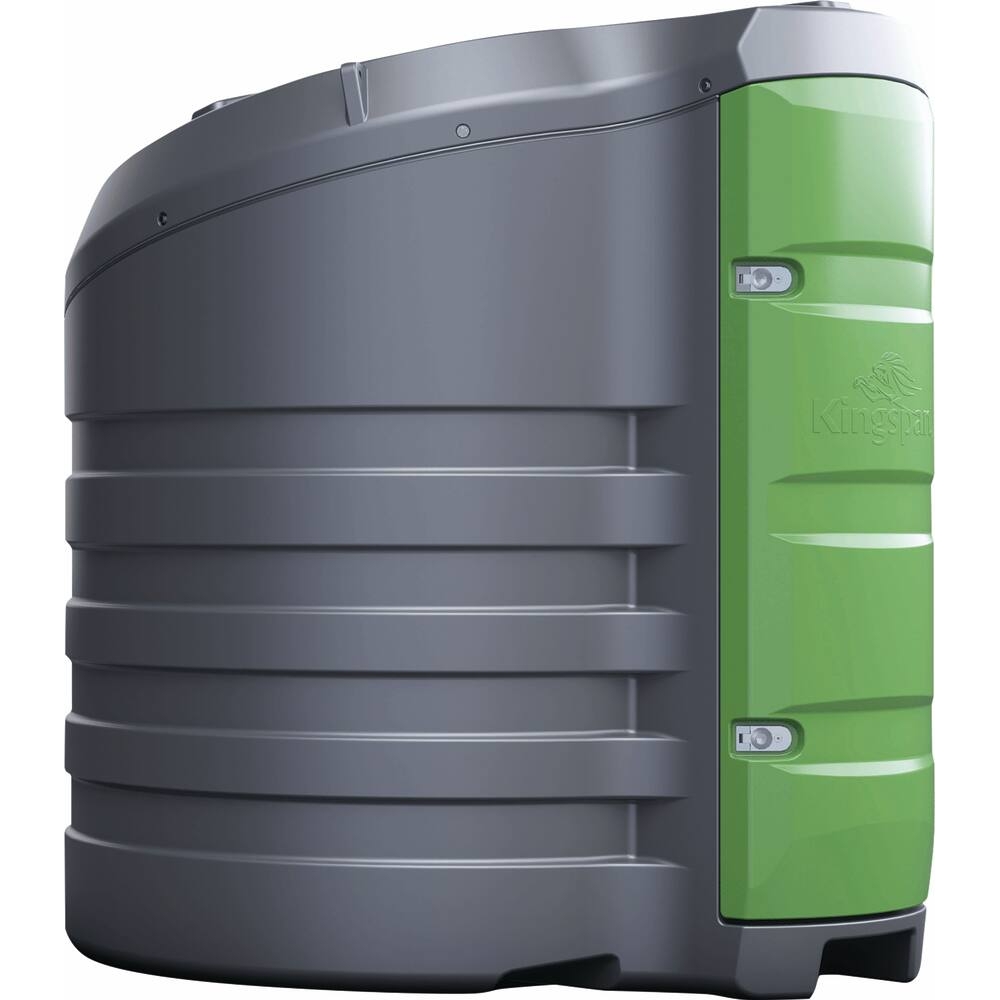 Cuve de stockage gasoil PEHD 2500L DP avec armoire intégrée pour station à gasoil 230V 79 l/min et pistolet automatique/Compteur/filtre KINGSPAN - 56018