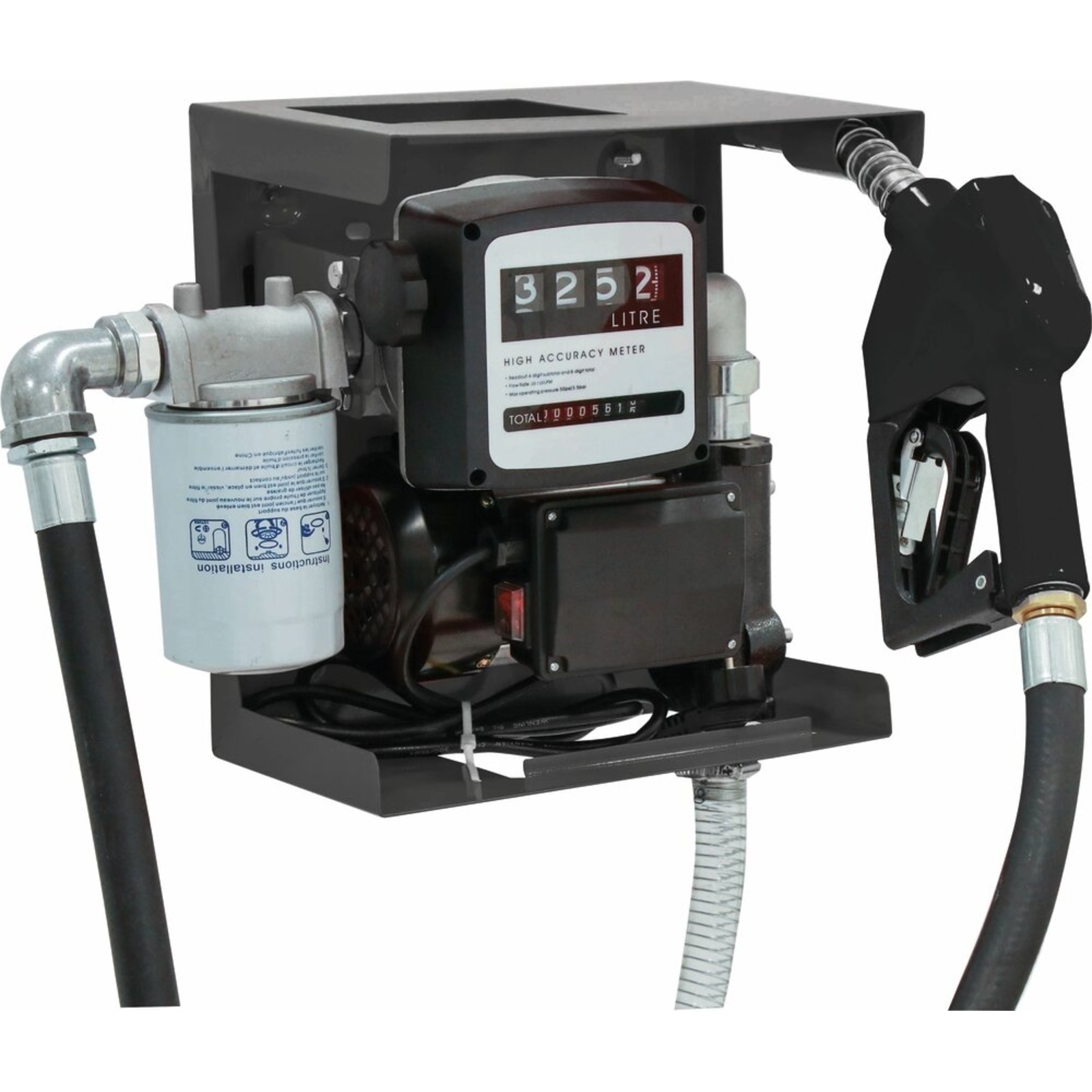 Cuve de stockage gasoil PEHD 5000L DP avec armoire intégrée pour station à gasoil 230V 50 l/min  STILKER - 56027
