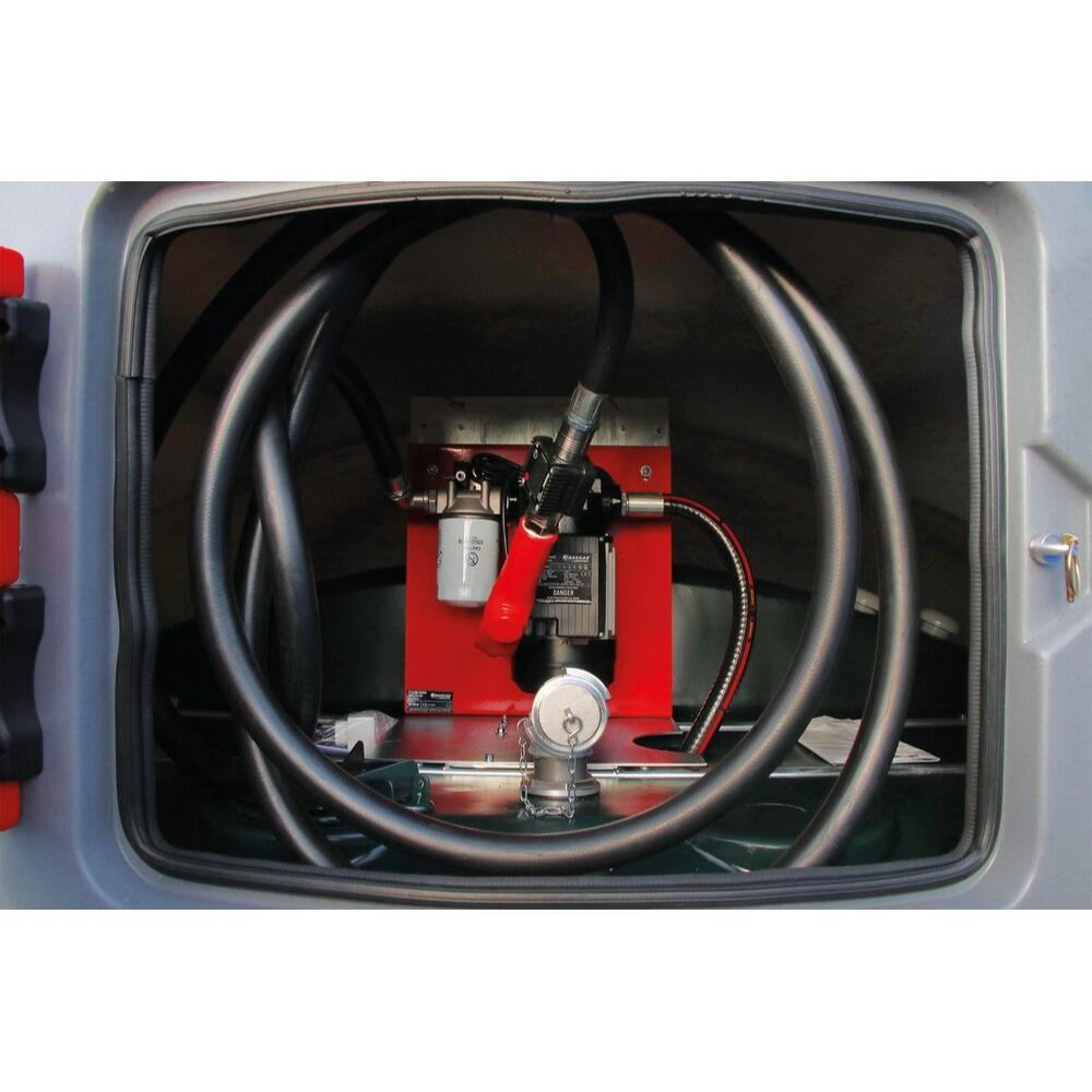 Cuve de stockage gasoil PEHD 5000L DP avec armoire intégrée pour station à gasoil 230V 100 l/min pistolet automatique/compteur/filtre DRAKKAR EQUIPEMENT - 56044