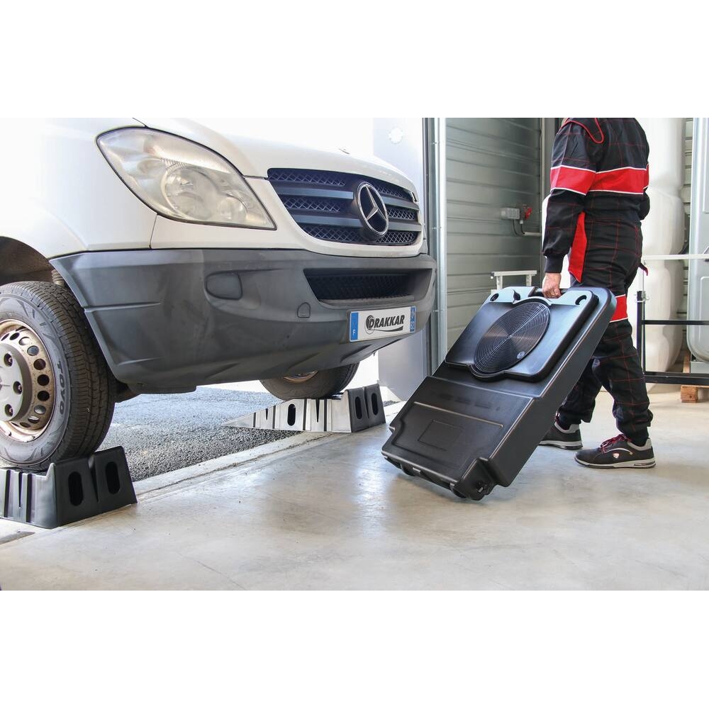 Bac de vidange mobile 30L avec poignée stockage vertical DRAKKAR - 56777