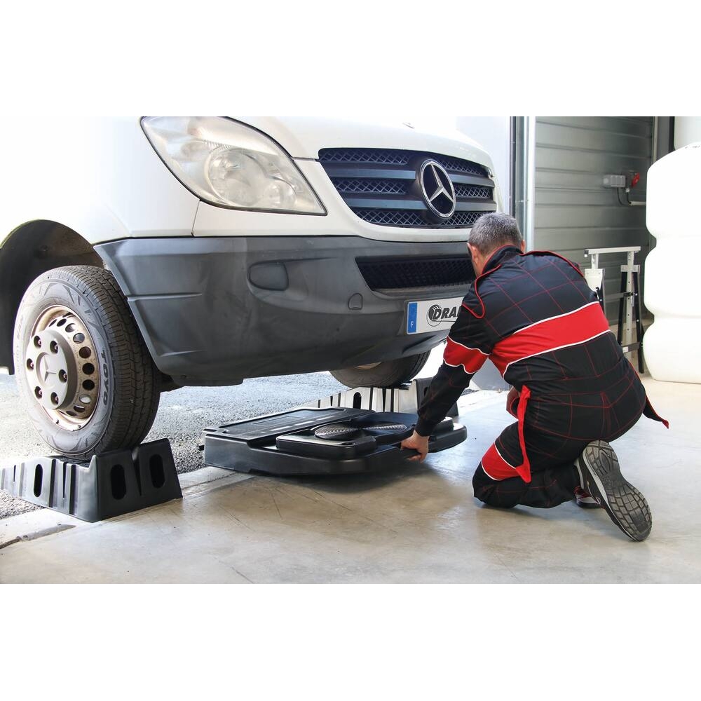 Bac de vidange mobile 30L avec poignée stockage vertical DRAKKAR - 56777