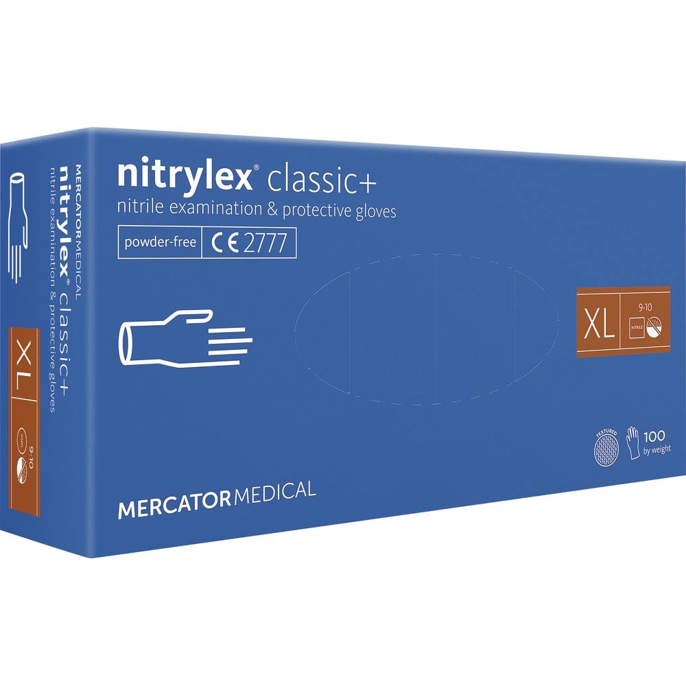 BOITE 100 GANTS JETABLE NITRILE BLEU T10 - 65022