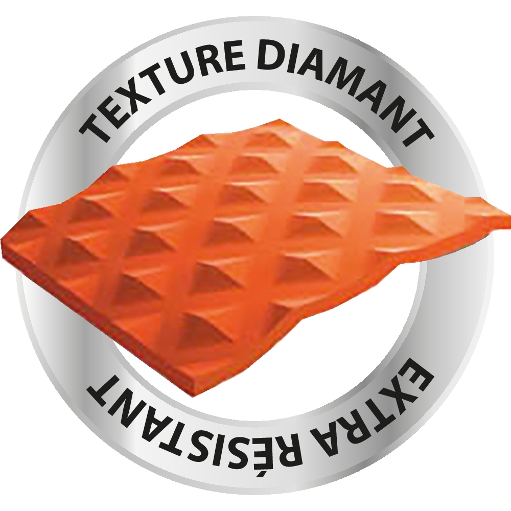 Gants jetables ambidextres nitrile 240mm 0,26mm orange M(8) - Boîte de 50 pcs MERCATOR - 65148
