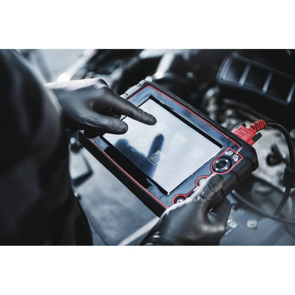 Gants jetables ambidextres nitrile 240mm 0,18mm noir T8 - Lot de 100 boîtes de 50 - MERCATOR - 65152.100