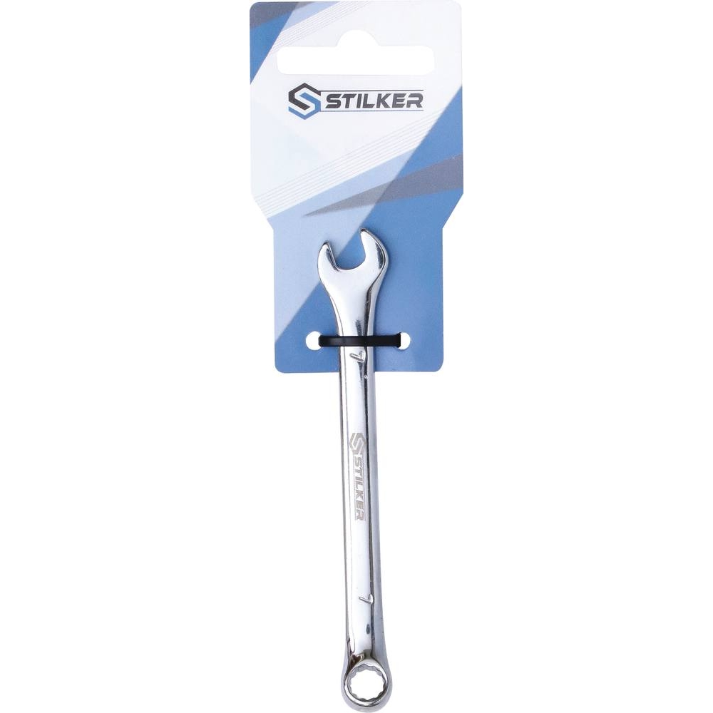 Clé mixte de 7mm full polish - carte STILKER - 68601