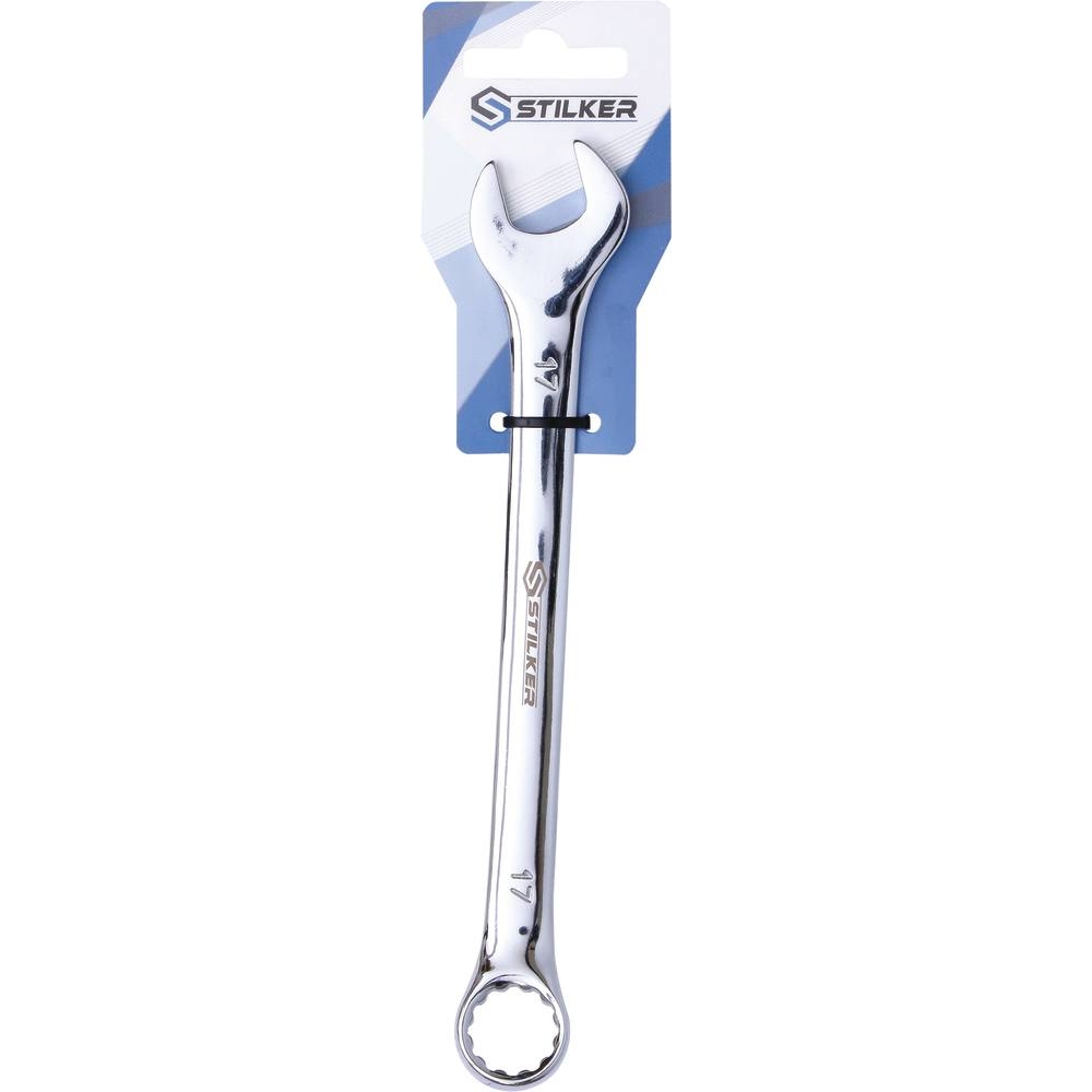 Clé mixte de 17mm full polish - carte STILKER - 68611