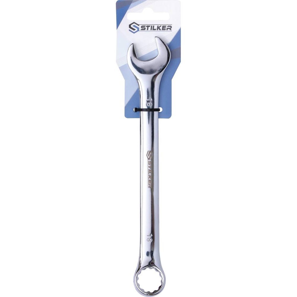 Clé mixte de 18mm full polish - carte STILKER - 68612