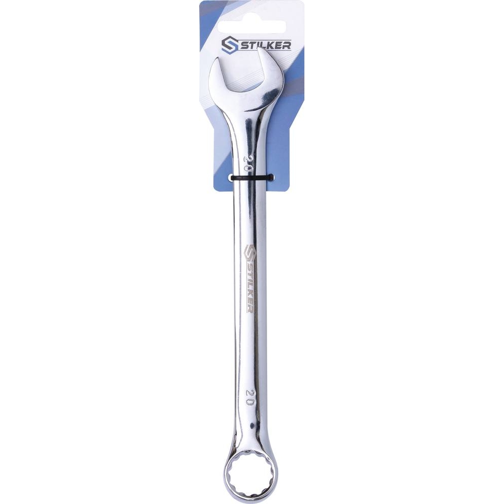 Clé mixte de 20mm full polish - carte STILKER - 68614