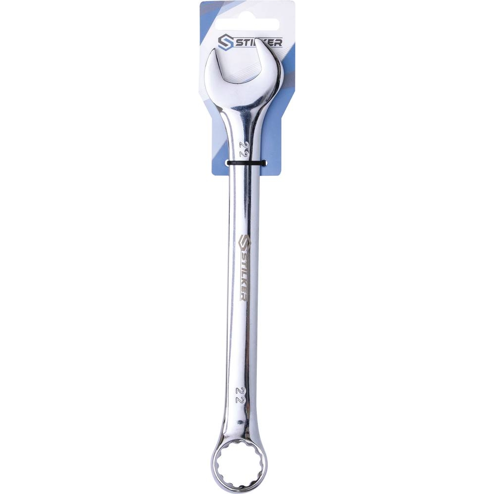 Clé mixte de 22mm full polish - carte STILKER - 68616