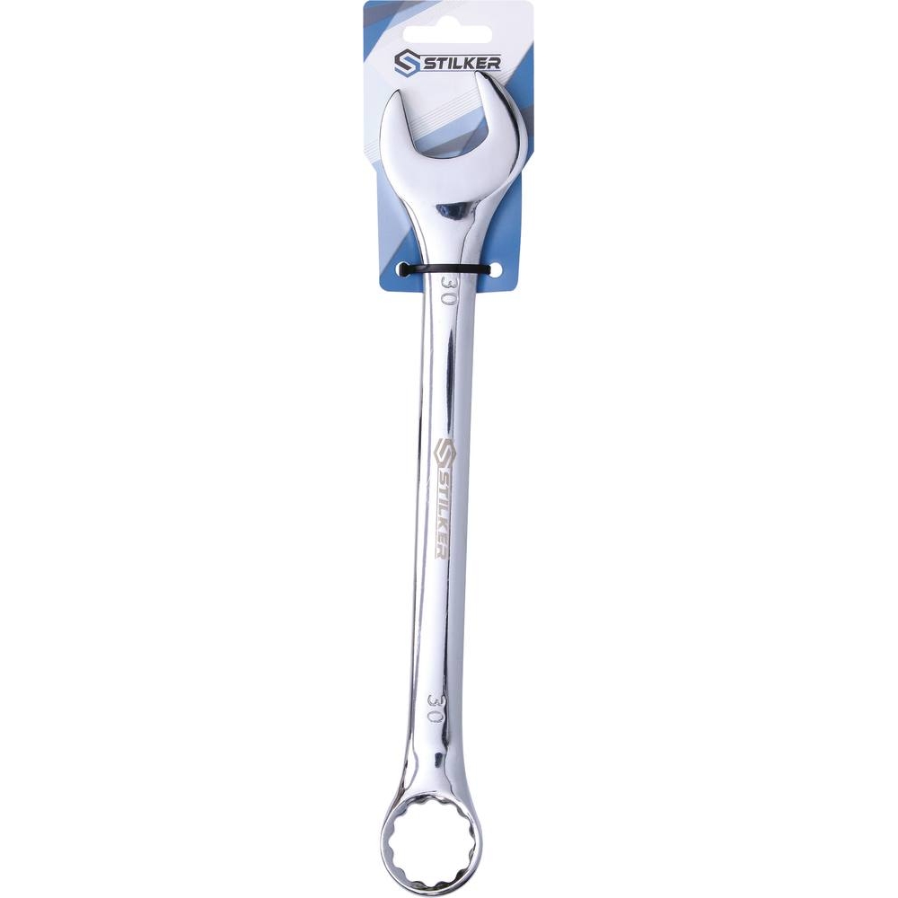 Clé mixte de 30mm full polish - carte STILKER - 68624