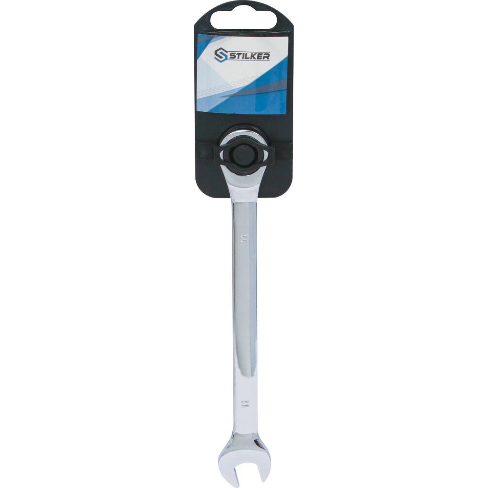 Clé mixte droite à cliquet de 11mm 72 dents - carte STILKER - 68755