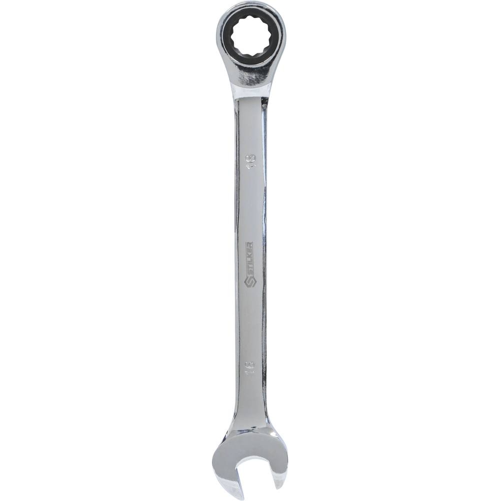 Clé mixte droite à cliquet de 16mm 72 dents - carte STILKER - 68760