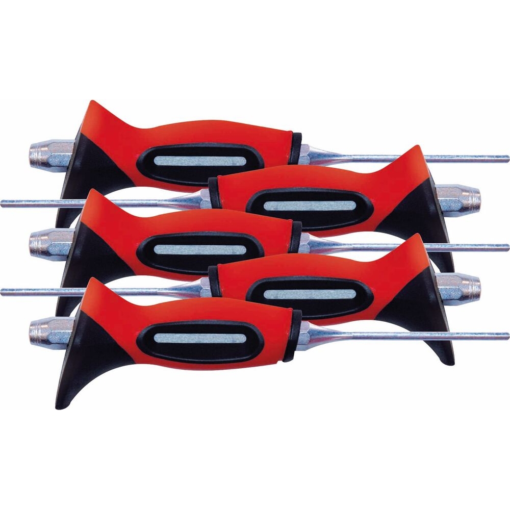 Chasse-goupilles 3-4-5-6-8mm avec poignée STS bi-matière - boîte carton de 5pcs DRAKKAR TOOLS - 68901