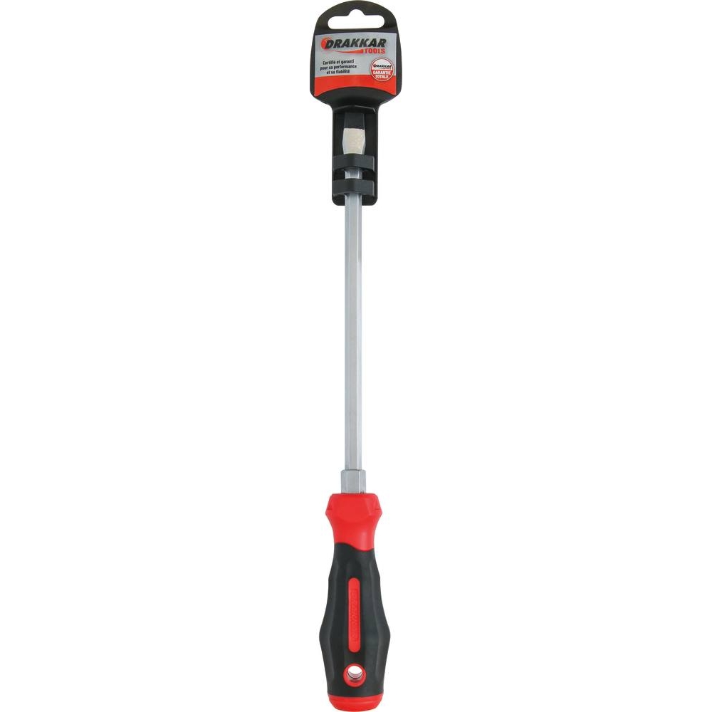 Tournevis plat avec écrou 10x200mm - carte DRAKKAR TOOLS - 69139
