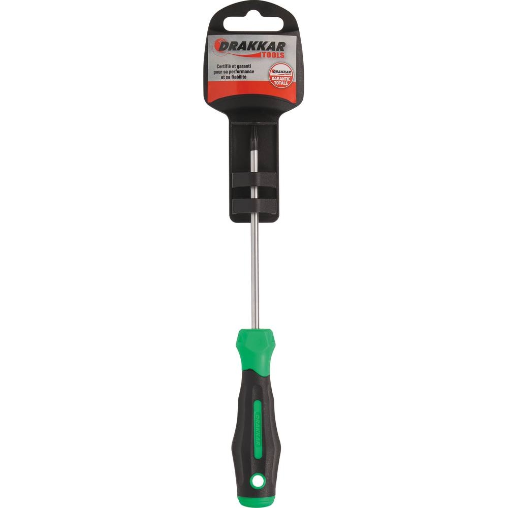 Tournevis Torx alésé TT10 100mm - carte DRAKKAR TOOLS - 69530
