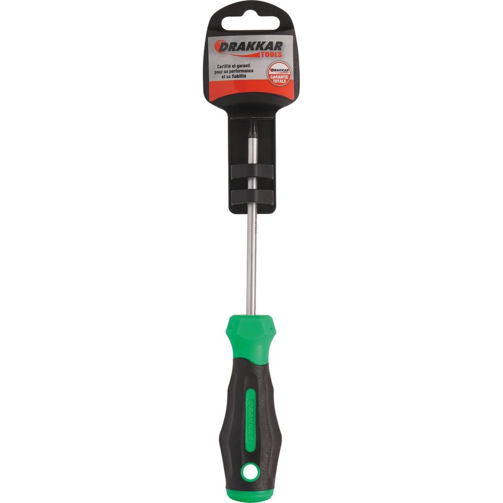 Tournevis Torx alésé TT20 100mm - carte DRAKKAR TOOLS - 69534