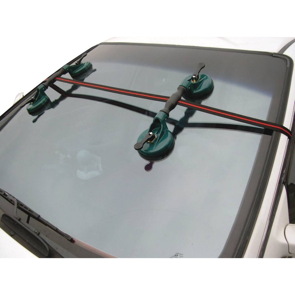 Ventouse double articulée (2 pcs) 117mm 60kg avec sangle 5m DRAKKAR - 71204