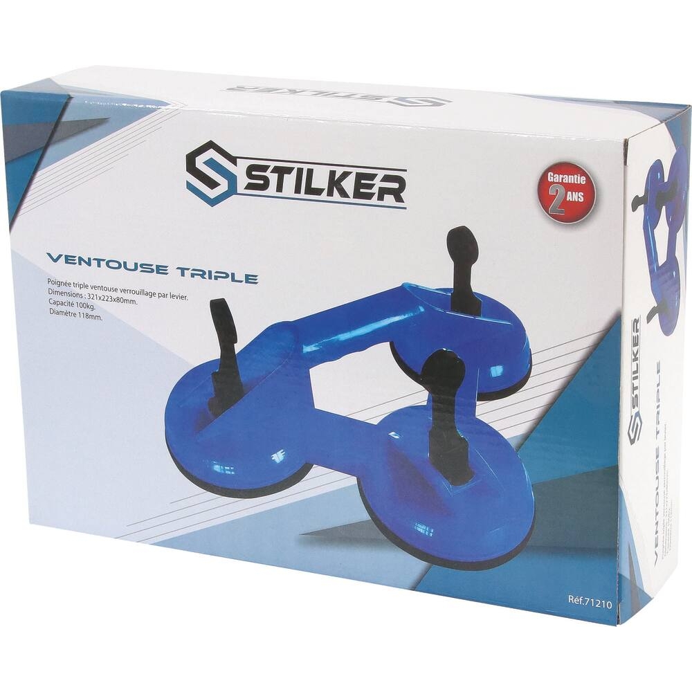 Ventouse triple 118mm 100kg STILKER - 71210