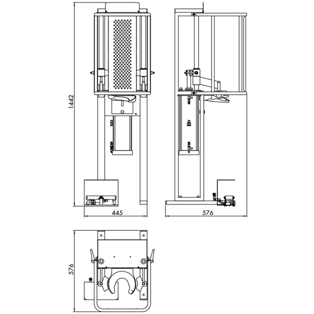 Compresseur de ressorts pneumatique 1,2T GOVONI - 71250