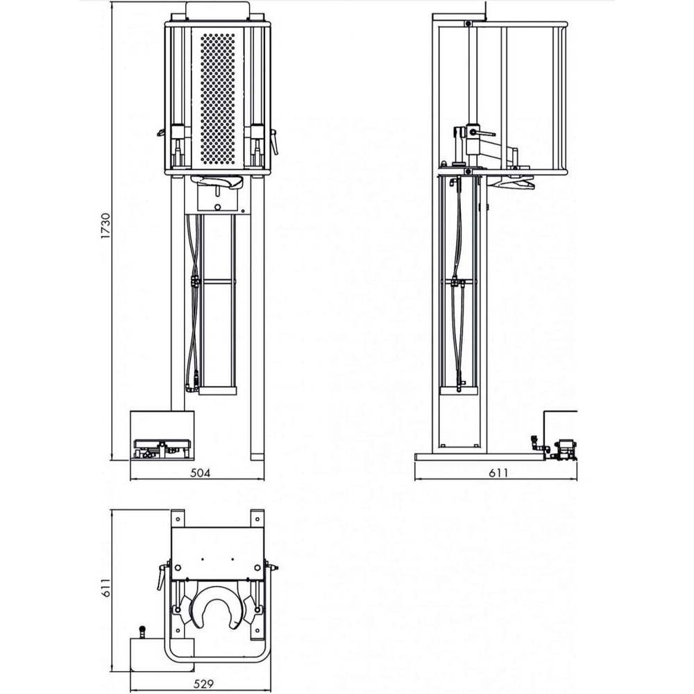 Compresseur de ressorts pneumatique 2,5T GOVONI - 71251