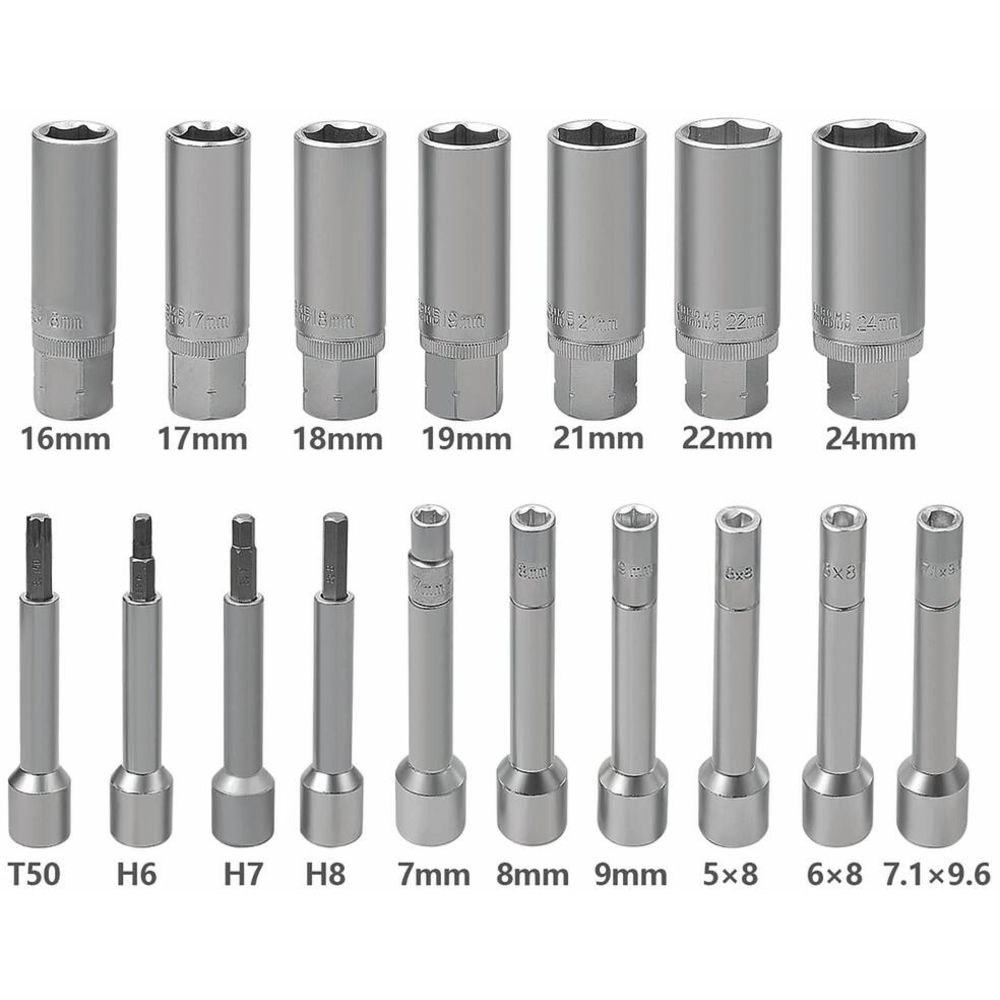 Outils de démontage de têtes d'amortisseurs - coffret de 18 pcs STILKER - 71261