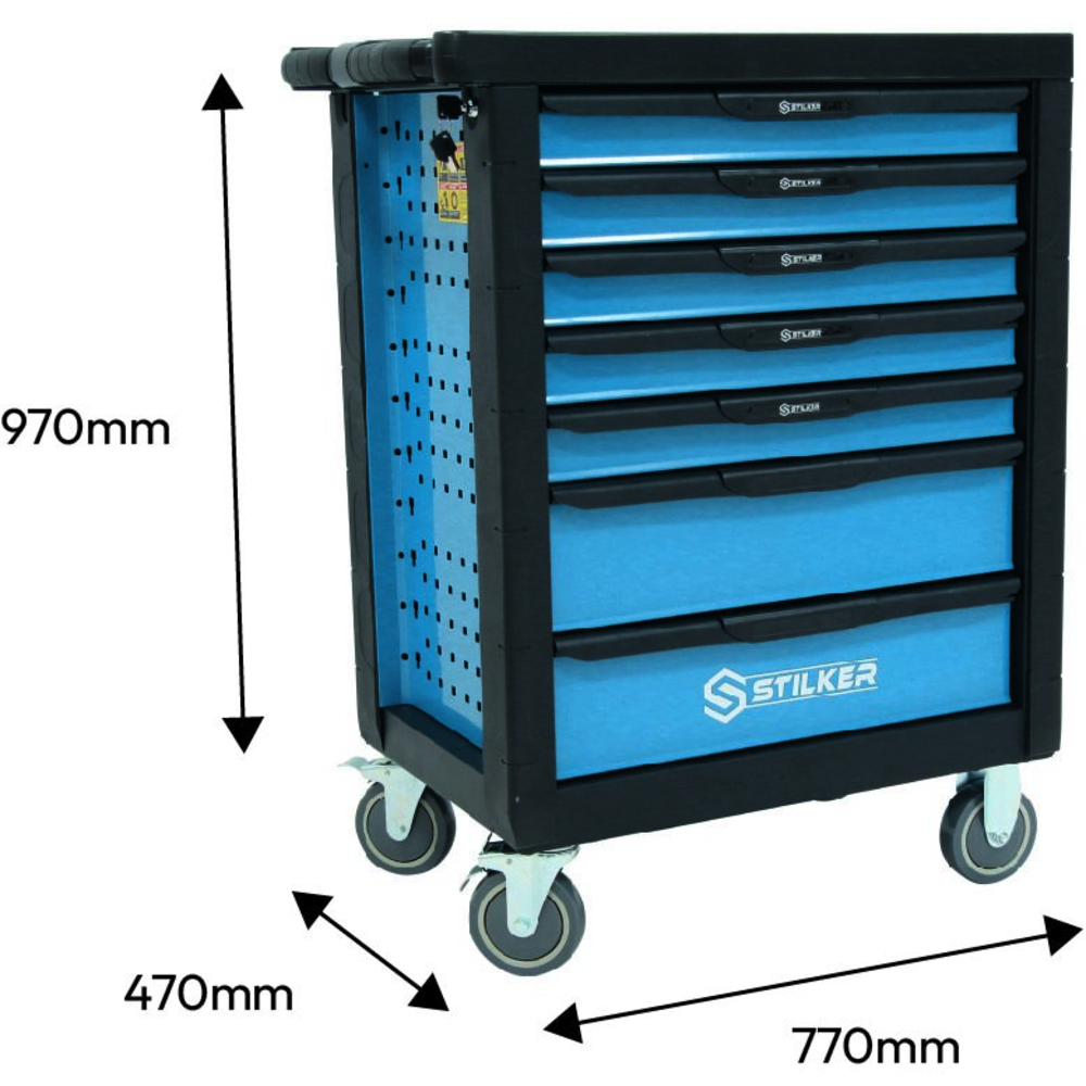 Servante d'atelier 7 tiroirs 770x470x970mm STILKER - 72518